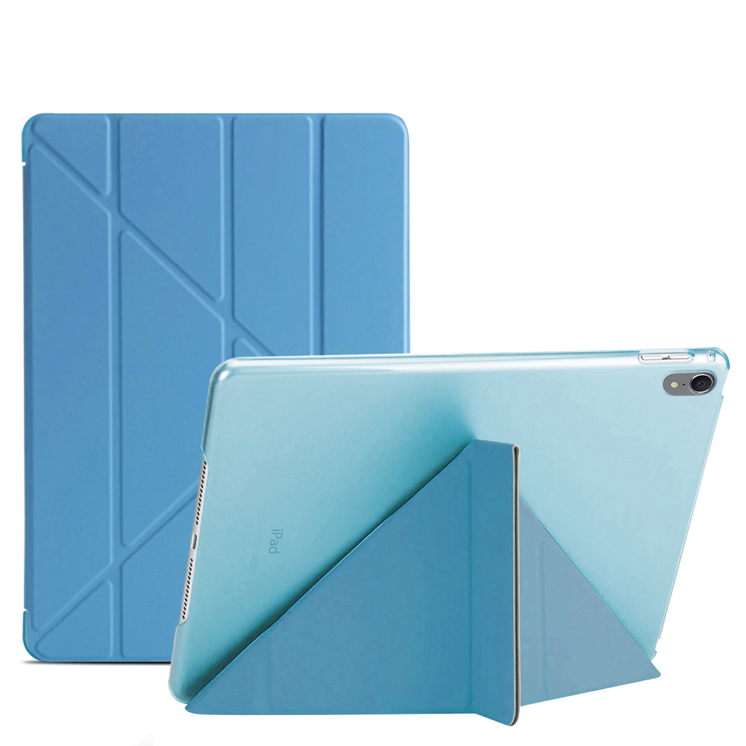 Apple iPad Pro 12 9 2018 Kılıf CaseUp Origami Mavi